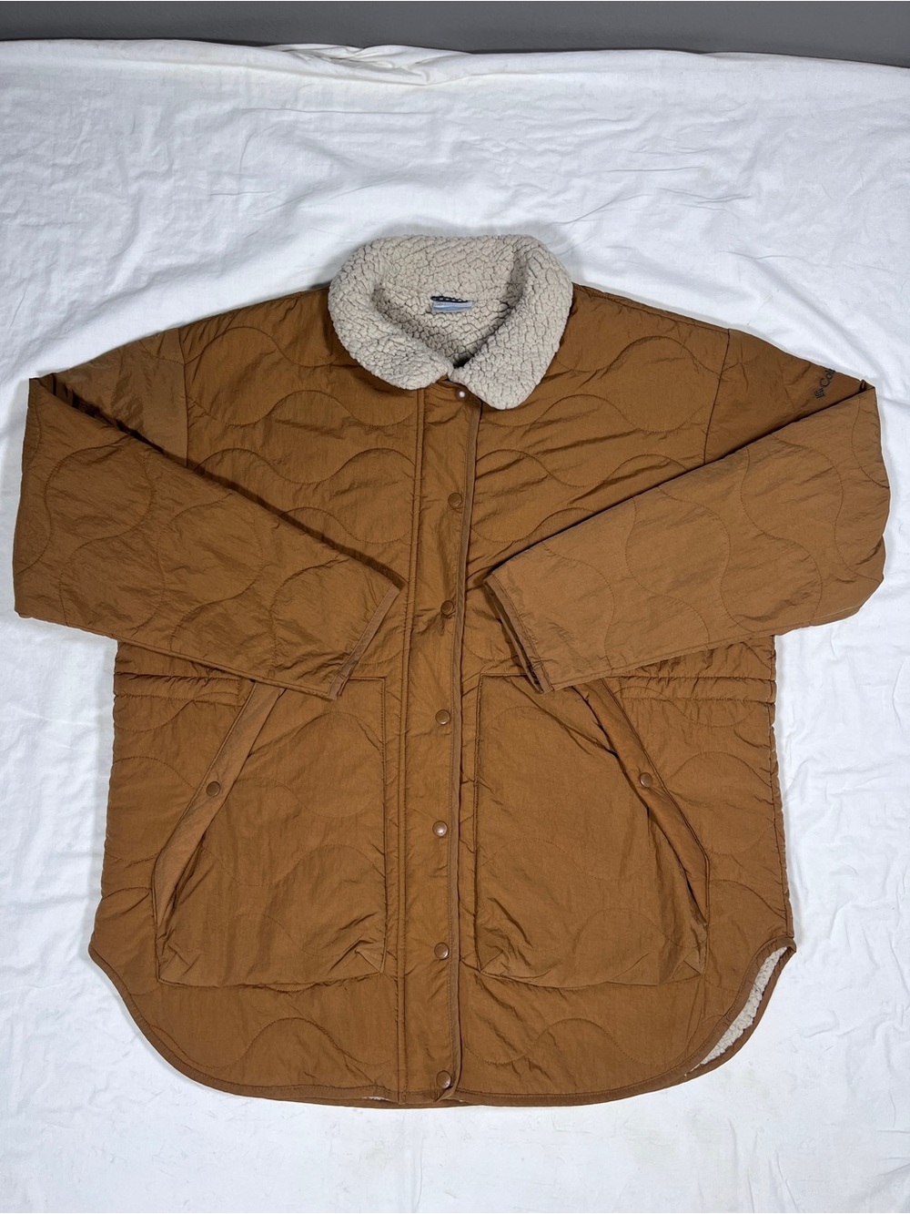 Columbia Birchwood Jacket Women’s XL Brown Sherpa Lined